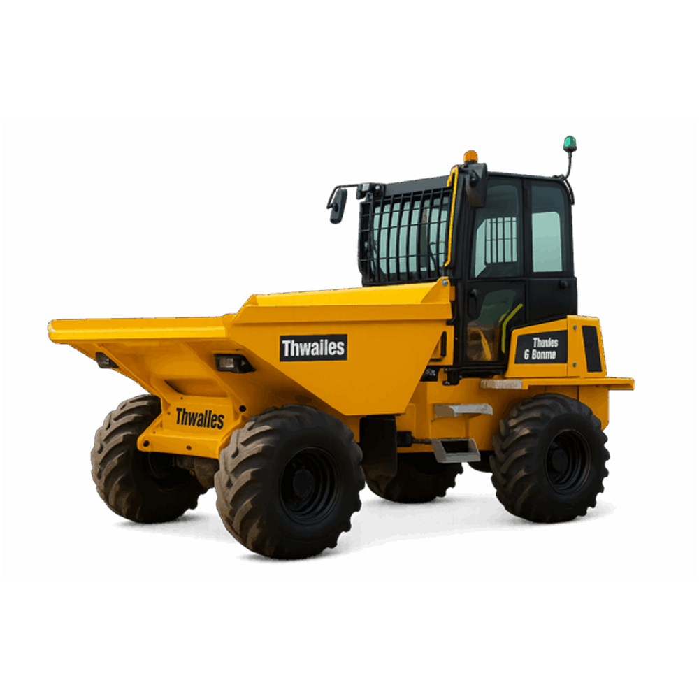 Thwaites MACH2460 6 Tonne Cabbed Straight Skip Dumper